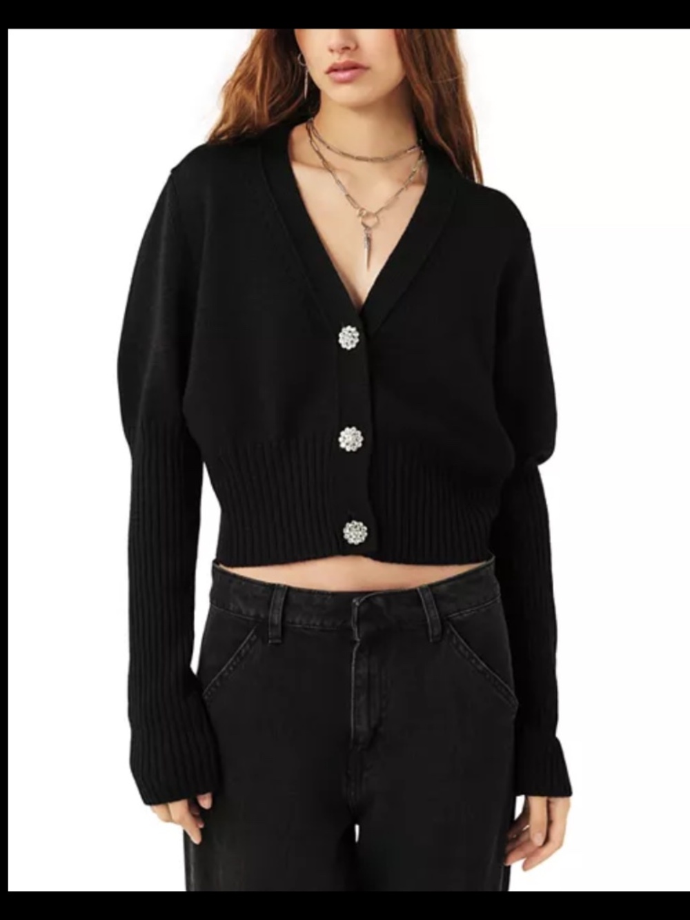 BA&SH Tanda Cropped Cardigan.100% wool
